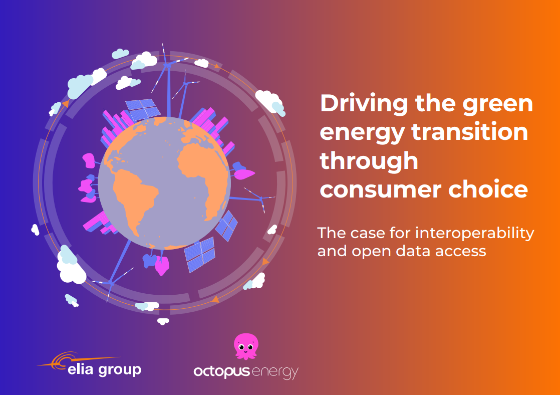 cover Elia Group and Octopus paper "Driving the energy transition through consumer choice"